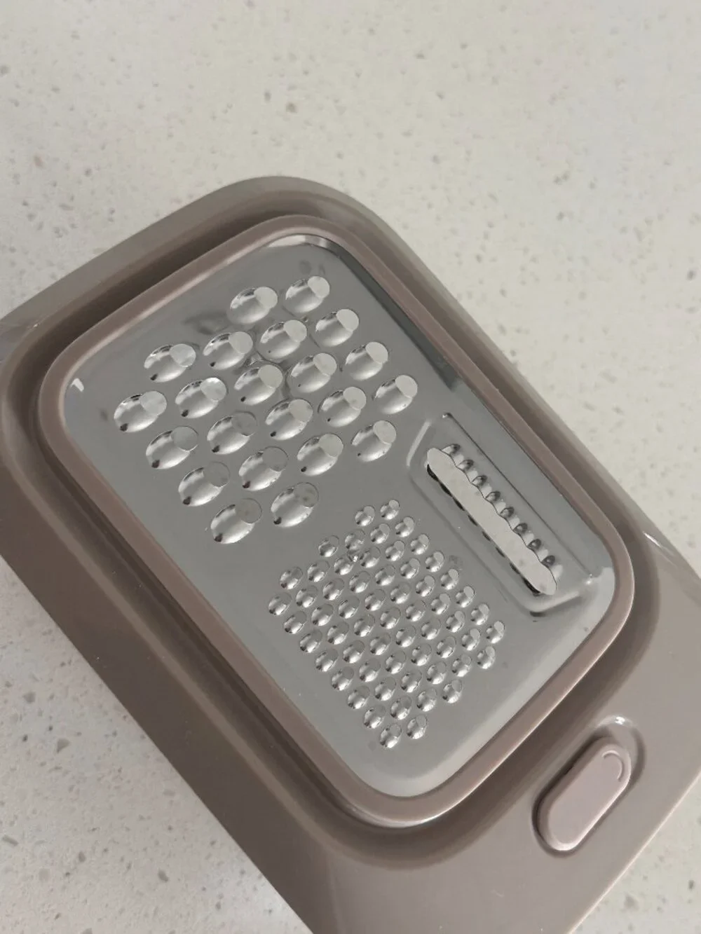 Glass Food Storage Container with Built-In Grater Lid